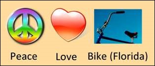 peace-bike-Florida Bicycle Trails, Rail-Trails, Paved, Nature.